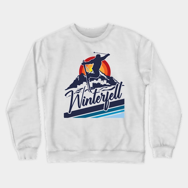 Fictional Ski Resorts Crewneck Sweatshirt by MindsparkCreative